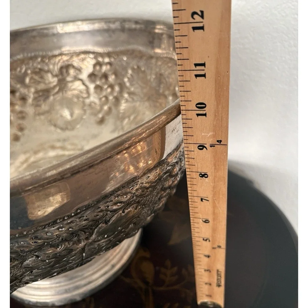 Vintage Extra Large Silver Plate Champagne Cooler Chiller Wine Ice Bucket